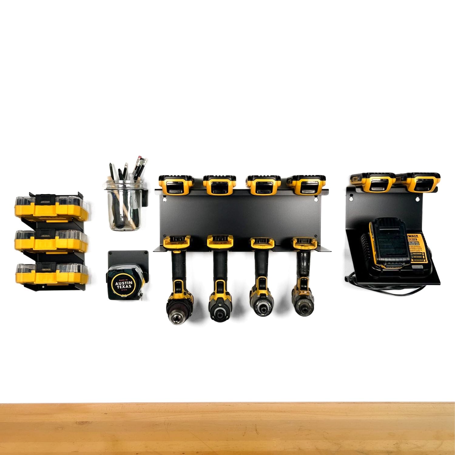 Bold MFG & Supply Tool Organization DeWalt 20V Charger and Battery Mount