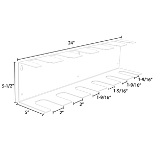 Bold MFG & Supply Tool Organization Milwaukee M18 Drill and Battery Shelf