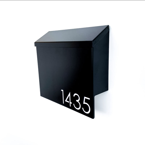 Painted Exposition Mailbox - Matte Black - Bold MFG & Supply